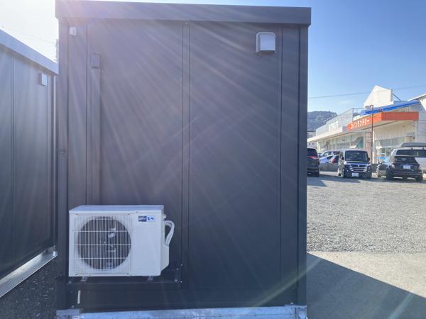 静岡県島田店/展示場の新棟ユニットハウス・プレハブ・コンテナハウス38MSL(2.43坪)の本体の外観