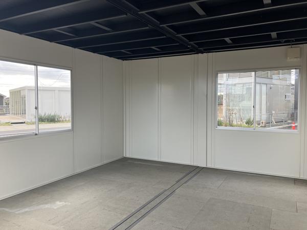 茨城県神栖店/展示場の新棟ユニットハウス・プレハブ・コンテナハウス57MS1(7.76坪)の本体の内観