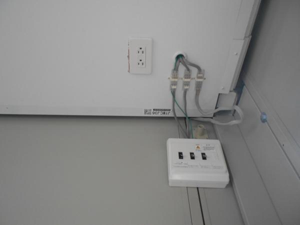 宮城県仙台茂庭店/展示場の中古ユニットハウス・プレハブ・コンテナハウスCT-41J(2.83坪)の各設備の分電盤