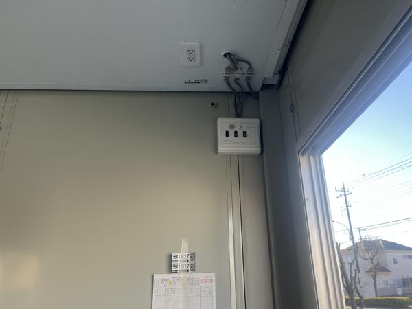 東京都町田店/展示場の中古ユニットハウス・プレハブ・コンテナハウスCT-41J(2.83坪)の各設備の分電盤