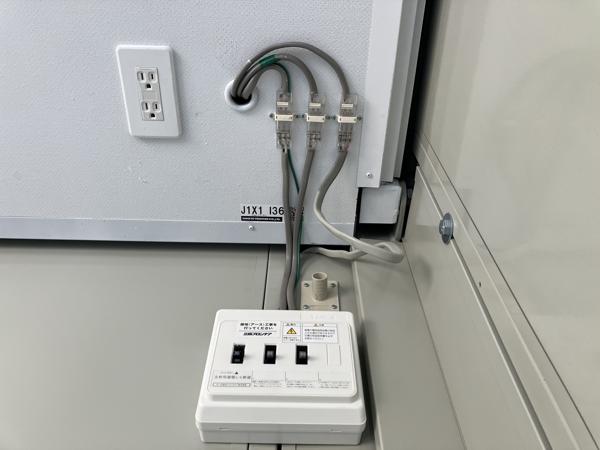 群馬県伊勢崎バイパス店/展示場の中古ユニットハウス・プレハブ・コンテナハウスCT-41J(2.83坪)の各設備の分電盤