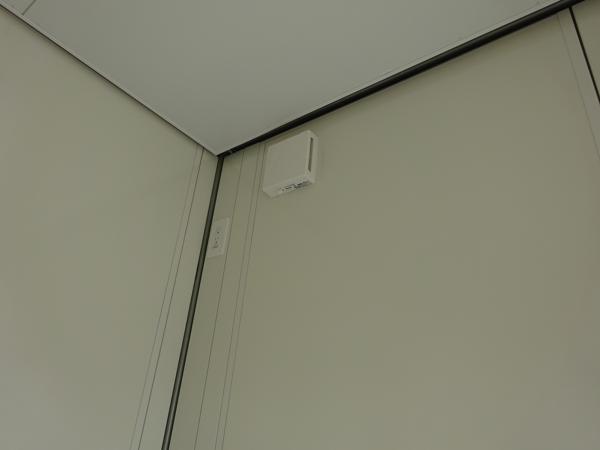 愛知県岡崎店/展示場の新棟ユニットハウス・プレハブ・コンテナハウス38MSL(2.43坪)の各設備の給気口