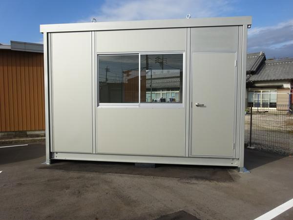 愛知県岡崎店/展示場の新棟ユニットハウス・プレハブ・コンテナハウス38MSL(2.43坪)の本体の外観