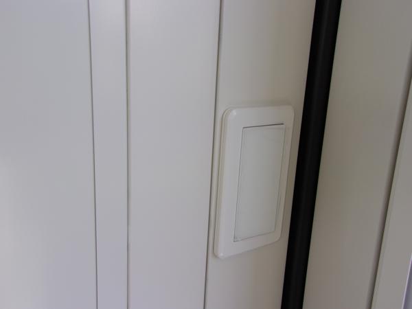 福島県白河店/展示場の新棟ユニットハウス・プレハブ・コンテナハウス38MSL(2.43坪)の各設備のスイッチ