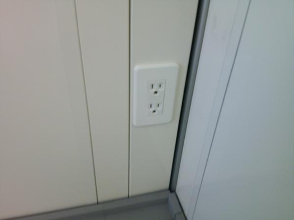 京都府木津川店/展示場の新棟ユニットハウス・プレハブ・コンテナハウス38MSL(2.43坪)の各設備のコンセント