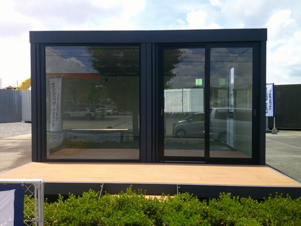 京都府木津川店/展示場の新棟ユニットハウス・プレハブ・コンテナハウス57MS1 SOHO(7.80坪)の本体の外観