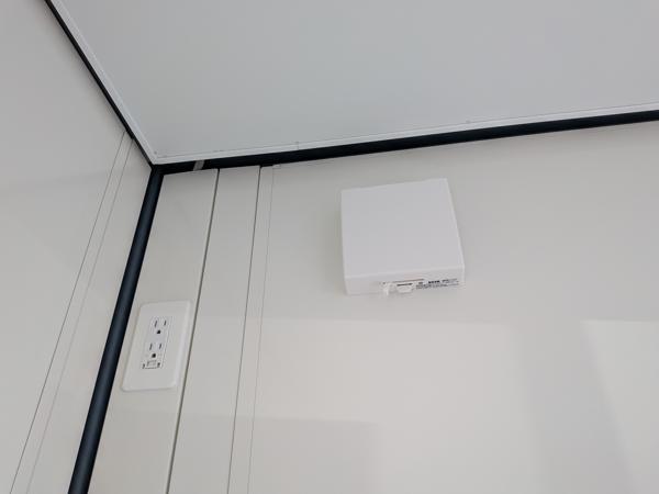 愛媛県松山出張所/総合展示場の新棟ユニットハウス・プレハブ・コンテナハウス38MSL(2.43坪)の各設備の給気口