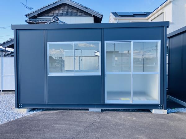 高知県土佐店/展示場の新棟ユニットハウス・プレハブ・コンテナハウス47MSL(3.02坪)の本体の外観