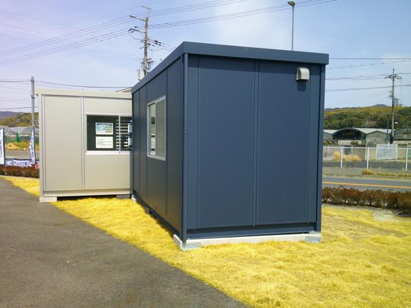京都府木津川店/展示場の新棟ユニットハウス・プレハブ・コンテナハウス47MSL(3.02坪)の本体の外観