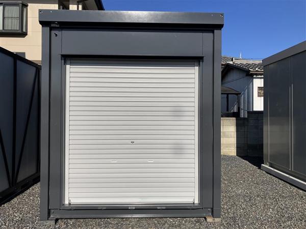 群馬県伊勢崎バイパス店/展示場の中古ユニットハウス・プレハブ・コンテナハウスCT-32JG バイク倉庫(2.16坪)の本体の外観