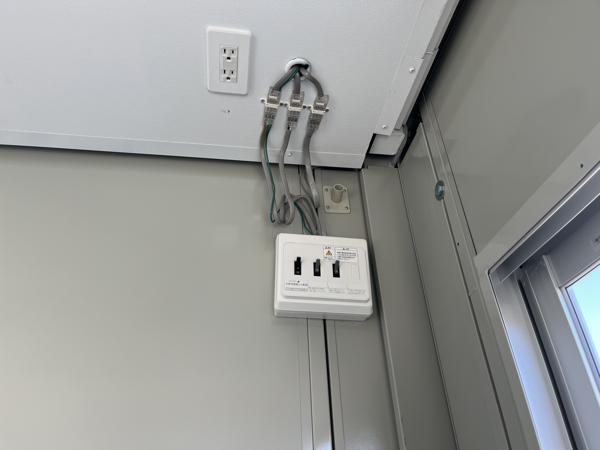 山梨県笛吹一宮店/展示場の中古ユニットハウス・プレハブ・コンテナハウスCT-41J(2.83坪)の各設備の分電盤