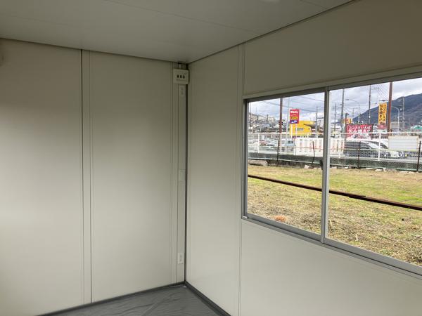 広島県広島八木店/展示場の新棟ユニットハウス・プレハブ・コンテナハウス38MSL(2.43坪)の本体の内観