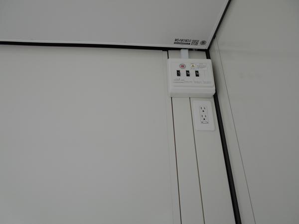 愛知県碧南店/展示場の新棟ユニットハウス・プレハブ・コンテナハウス47MSL(3.02坪)の各設備の分電盤