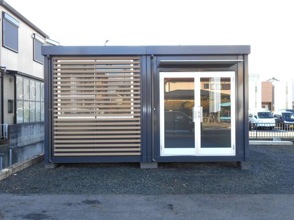 京都府宇治出張所/展示場の中古ユニットハウス・プレハブ・コンテナハウスCT-54J(7.78坪)の本体の外観