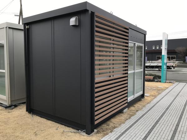熊本県熊本出張所/熊本菊陽総合展示場の新棟ユニットハウス・プレハブ・コンテナハウス38MSL(2.43坪)の本体の外観