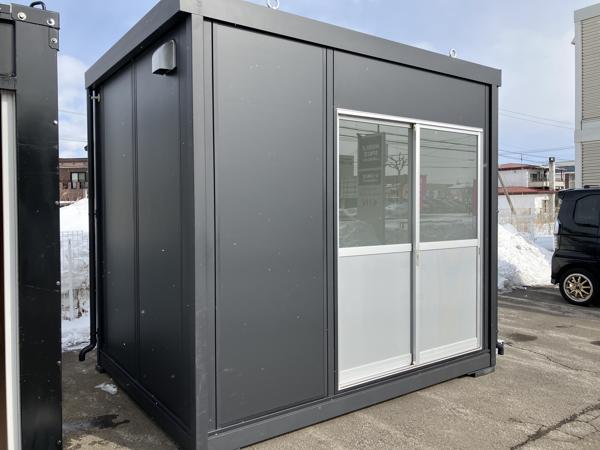 北海道函館店/展示場の新棟ユニットハウス・プレハブ・コンテナハウス29MSL(1.84坪)の本体の外観