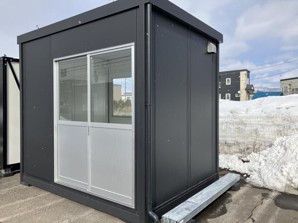 北海道函館店/展示場の新棟ユニットハウス・プレハブ・コンテナハウス29MSL(1.84坪)の本体の外観