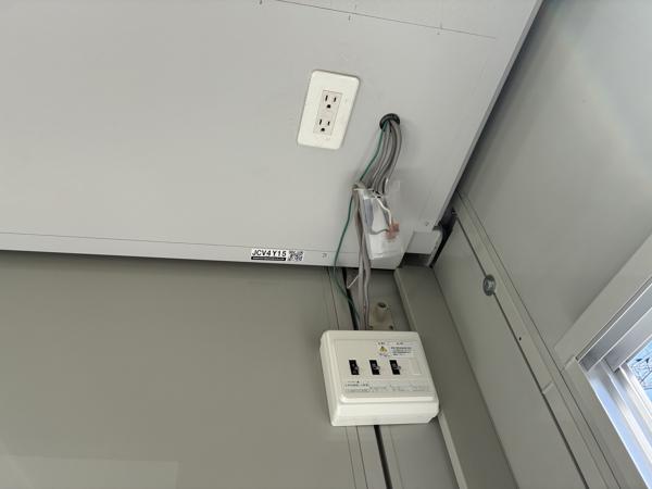 岡山県東岡山店/展示場の中古ユニットハウス・プレハブ・コンテナハウスCT-32J(2.16坪)の各設備の分電盤