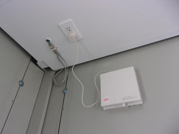 静岡県新富士総合展示場の中古ユニットハウス・プレハブ・コンテナハウスCT-41J(2.83坪)の各設備の換気扇