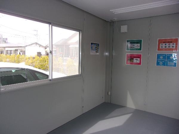 静岡県新富士総合展示場の中古ユニットハウス・プレハブ・コンテナハウスCT-41J(2.83坪)の本体の内観