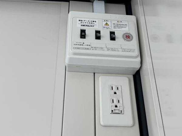 福井県福井店/展示場の新棟ユニットハウス・プレハブ・コンテナハウス47MSL(3.02坪)の各設備の分電盤