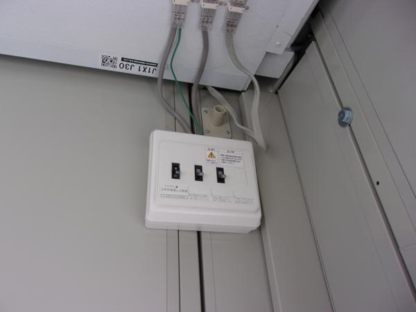 福島県白河店/展示場の中古ユニットハウス・プレハブ・コンテナハウスCT-41J(2.83坪)の各設備の分電盤