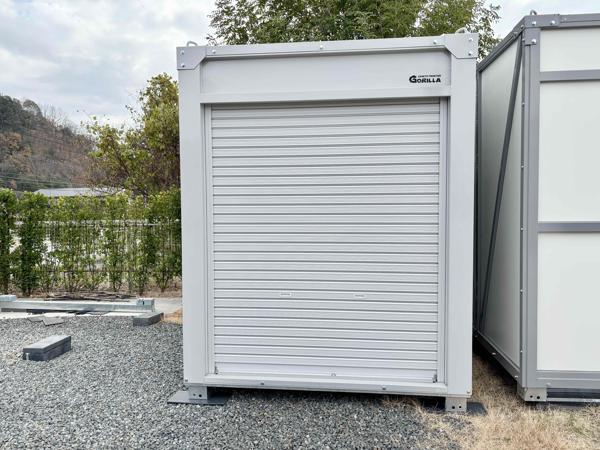岡山県倉敷店/展示場の新棟ユニットハウス・プレハブ・コンテナハウスGORILLA(0.94坪)の本体の外観