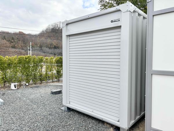 岡山県倉敷店/展示場の新棟ユニットハウス・プレハブ・コンテナハウスGORILLA(0.94坪)の本体の外観