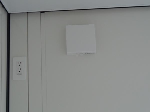 岡山県津山店/展示場の新棟ユニットハウス・プレハブ・コンテナハウス38MSL(2.43坪)の各設備の給気口