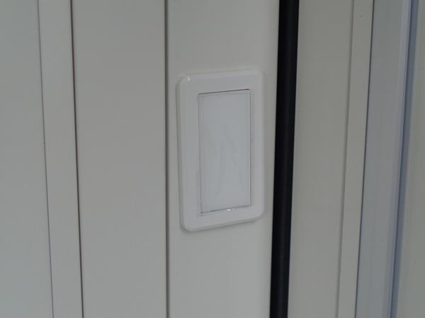 岡山県津山店/展示場の新棟ユニットハウス・プレハブ・コンテナハウス38MSL(2.43坪)の各設備のスイッチ