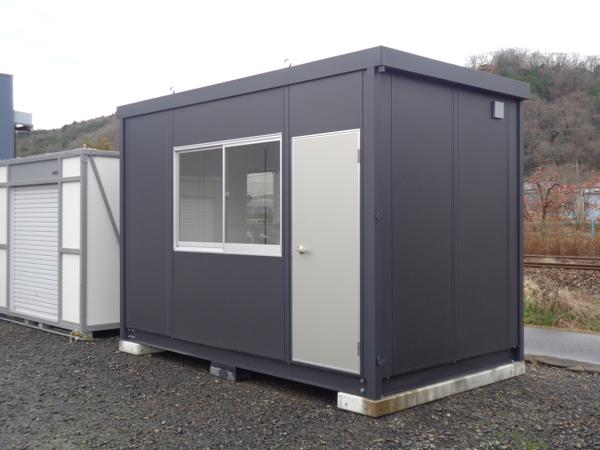 岡山県津山店/展示場の新棟ユニットハウス・プレハブ・コンテナハウス38MSL(2.43坪)の本体の外観