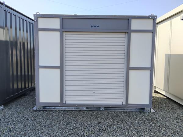 静岡県藤枝店/展示場の新棟ユニットハウス・プレハブ・コンテナハウスPanda3.0 PS3K(1.60坪)の本体の外観