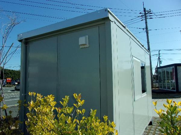 静岡県新富士総合展示場の中古ユニットハウス・プレハブ・コンテナハウスCT-41J(2.83坪)の本体の外観