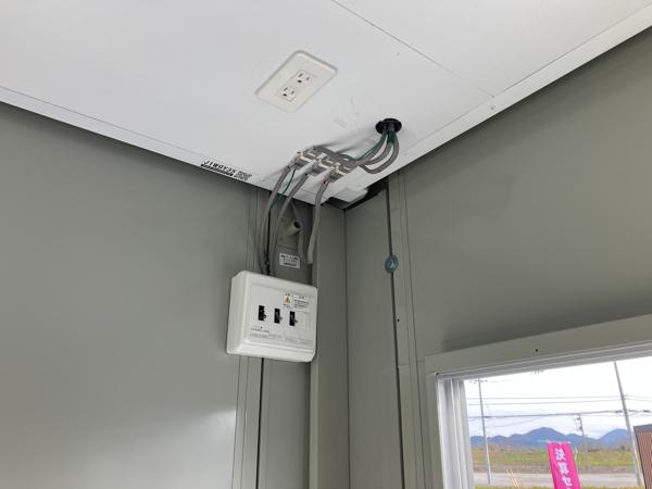 高知県土佐店/展示場の中古ユニットハウス・プレハブ・コンテナハウスCT-41J(2.83坪)の各設備の分電盤