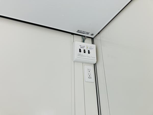 高知県土佐店/展示場の新棟ユニットハウス・プレハブ・コンテナハウス38MSL(2.43坪)の各設備の分電盤