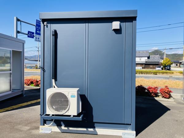 高知県土佐店/展示場の新棟ユニットハウス・プレハブ・コンテナハウス38MSL(2.43坪)の本体の外観