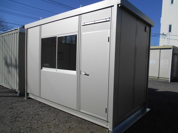 埼玉県朝霞店/展示場の新棟ユニットハウス・プレハブ・コンテナハウス38MSL(2.43坪)の本体の外観
