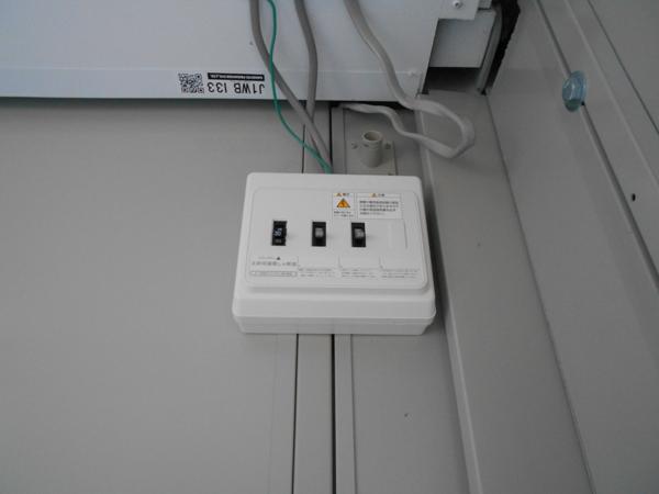 福島県福島店/展示場の中古ユニットハウス・プレハブ・コンテナハウスCT-41J(2.83坪)の各設備の分電盤