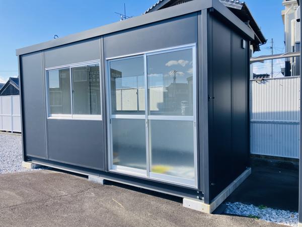 高知県土佐店/展示場の新棟ユニットハウス・プレハブ・コンテナハウス47MSL(3.02坪)の本体の外観