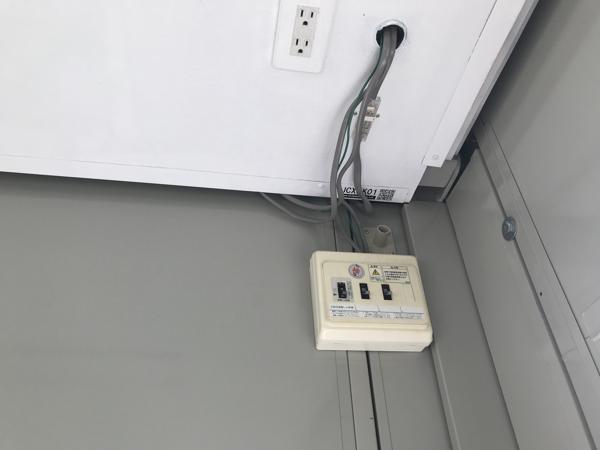 熊本県熊本出張所/熊本菊陽総合展示場の中古ユニットハウス・プレハブ・コンテナハウスCT-32J(2.16坪)の各設備の分電盤
