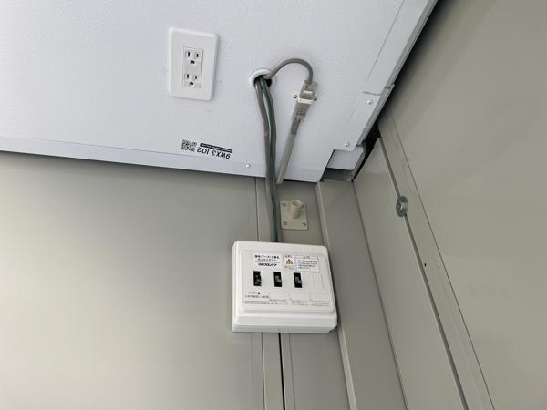 茨城県神栖店/展示場の中古ユニットハウス・プレハブ・コンテナハウスCT-32J(2.16坪)の各設備の分電盤