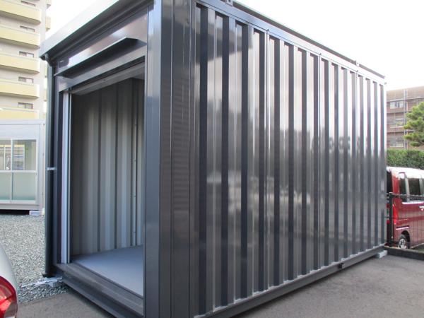 福岡県久留米店/展示場の新棟ユニットハウス・プレハブ・コンテナハウスCT-41JG(2.16坪)の本体の外観