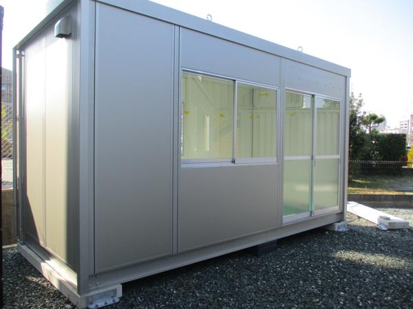福岡県久留米店/展示場の新棟ユニットハウス・プレハブ・コンテナハウス47MSL(3.02坪)の本体の外観