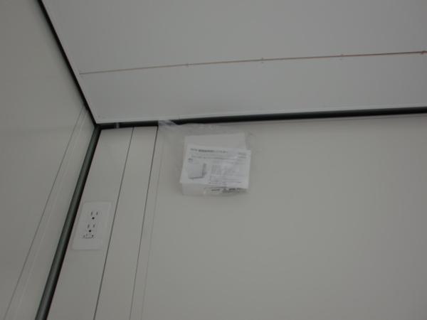 千葉県銚子店/展示場の新棟ユニットハウス・プレハブ・コンテナハウス29MSL(1.84坪)の各設備の給気口