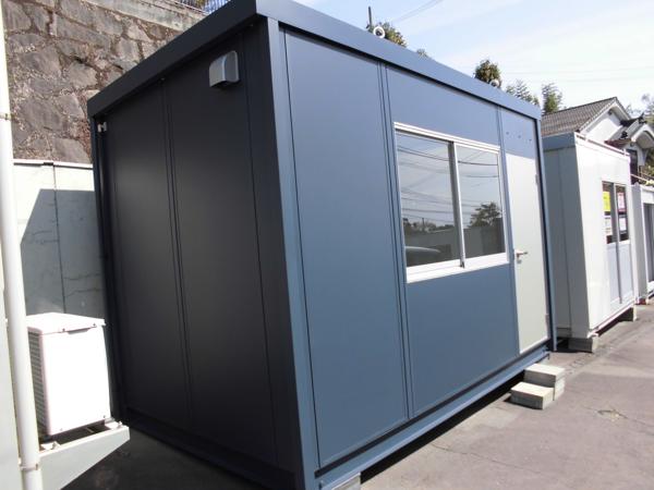 鹿児島県鹿児島出張所/展示場の新棟ユニットハウス・プレハブ・コンテナハウス38MSL(2.43坪)の本体の外観