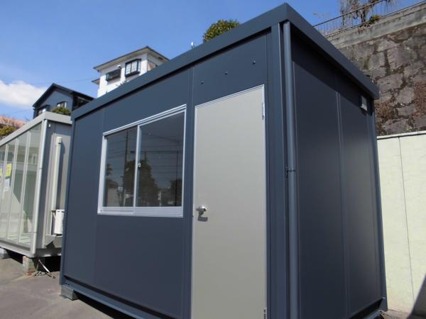 鹿児島県鹿児島出張所/展示場の新棟ユニットハウス・プレハブ・コンテナハウス38MSL(2.43坪)の本体の外観