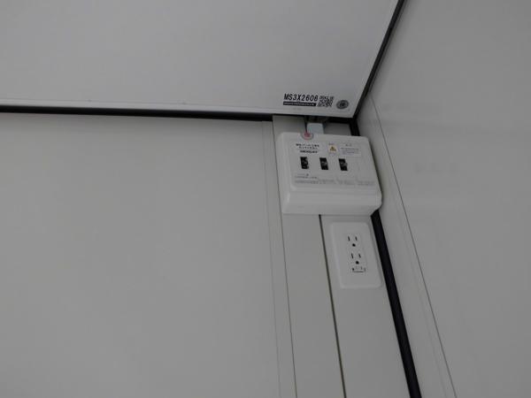 鹿児島県鹿児島出張所/展示場の新棟ユニットハウス・プレハブ・コンテナハウス38MSL(2.43坪)の各設備の分電盤