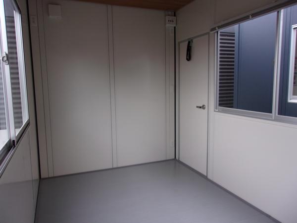 鹿児島県霧島店/展示場の新棟ユニットハウス・プレハブ・コンテナハウス38MSL(2.43坪)の本体の内観