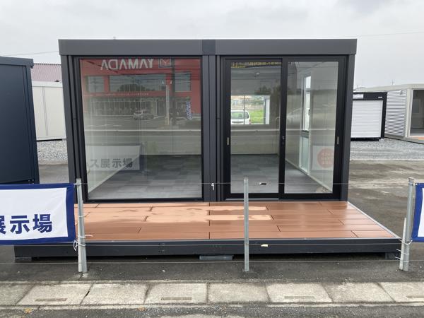 埼玉県花園インター店/展示場の新棟ユニットハウス・プレハブ・コンテナハウス57MS1 SOHO(7.76坪)の本体の外観