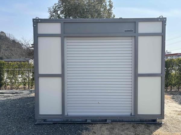 岡山県倉敷店/展示場の新棟ユニットハウス・プレハブ・コンテナハウスPanda3.0 PS3K(1.60坪)の本体の外観